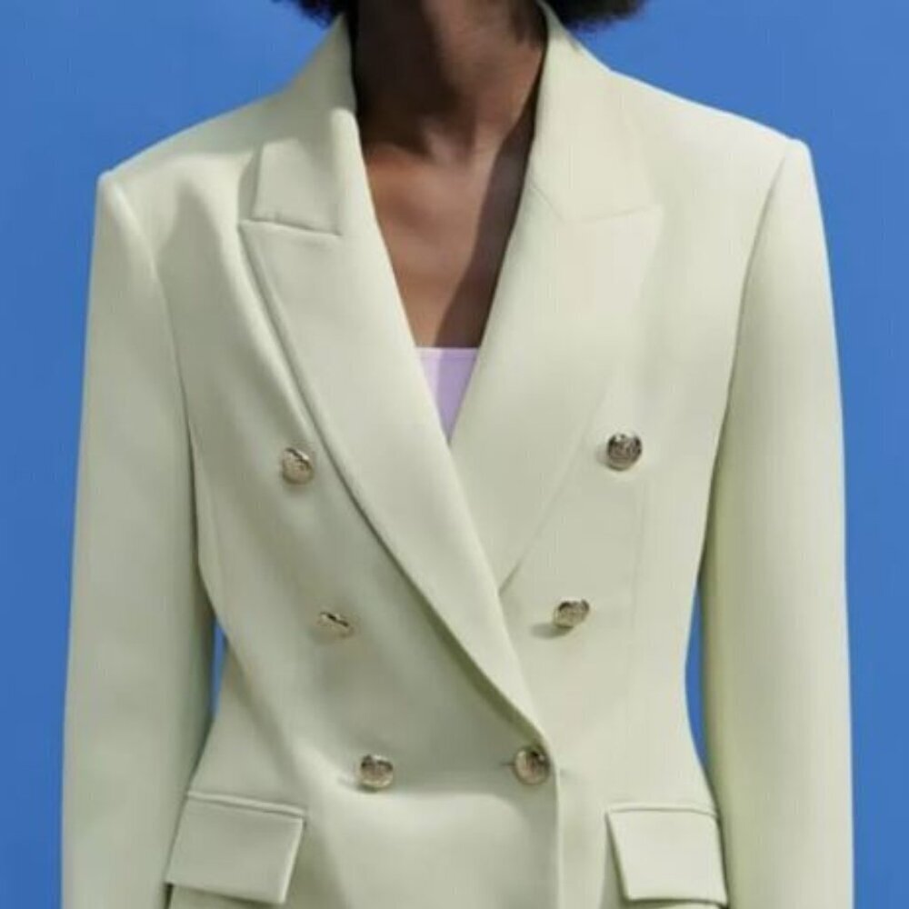 ZARA BLAZER SUR MESURE DOUBLE BOUTONNAGE  SIZE S 2403/677/522